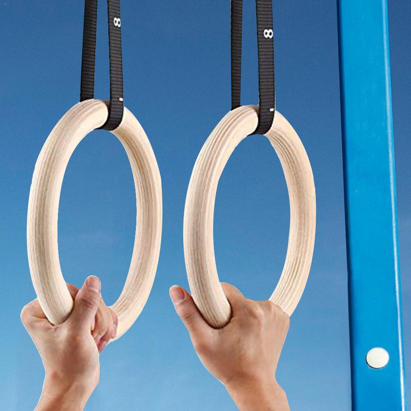 Gymnastic Ring Wood - Цельные гимнастические кольца из березы, спортивное