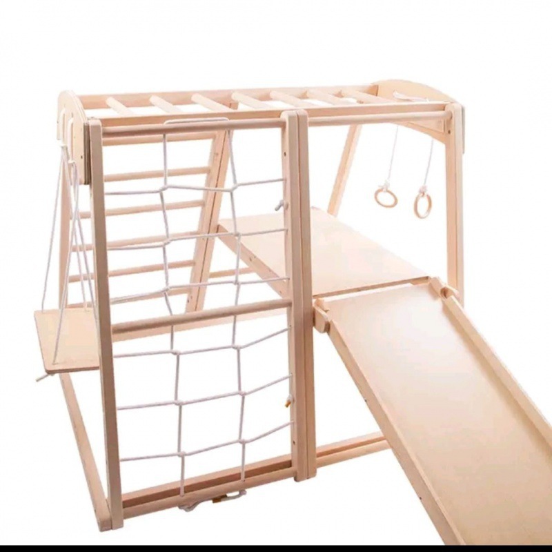 Крытая игровая площадка Монтес – обзор и цена Gymnastic Ring Wood