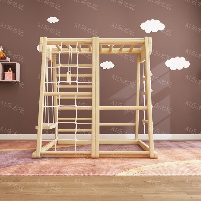 Крытая игровая площадка Монтес – обзор и цена Gymnastic Ring Wood