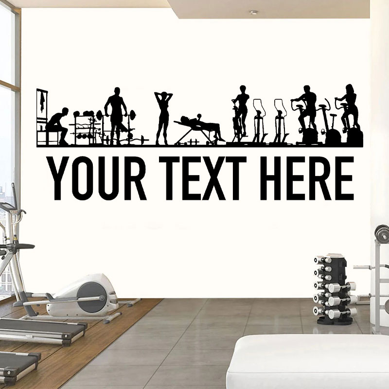 Наклейки на стены для людей и  – обзор и цена Crossfit Workout With Equipment