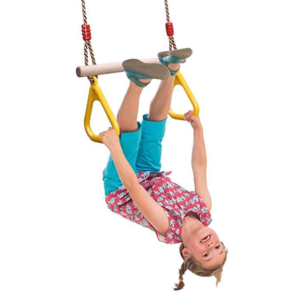 Детские качели для дома и улиц – обзор и цена Gymnastic Ring Wood
