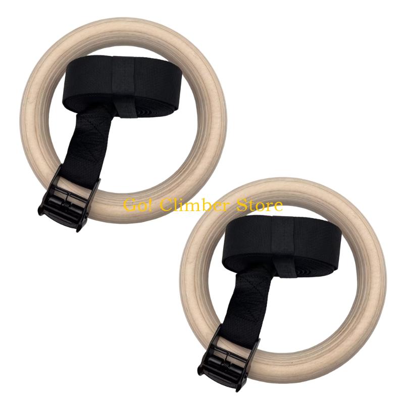 Q84C Регулируемые деревянные г – обзор и цена Gymnastic Ring Wood