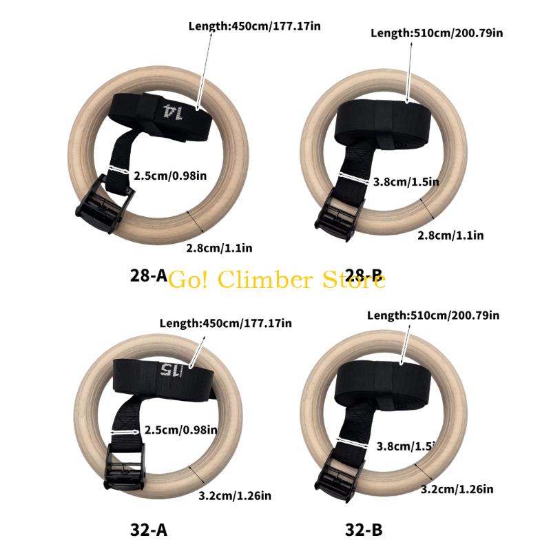 Q84C Регулируемые деревянные г – обзор и цена Gymnastic Ring Wood